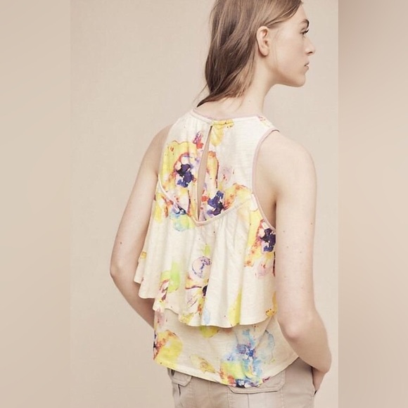 Anthropologie Meadow Rue Cantara Printed Tank Small NWT Retail $68 - Picture 3 of 13